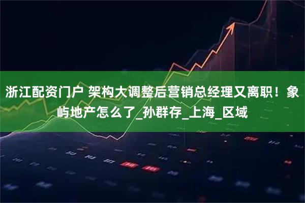 浙江配资门户 架构大调整后营销总经理又离职！象屿地产怎么了_孙群存_上海_区域